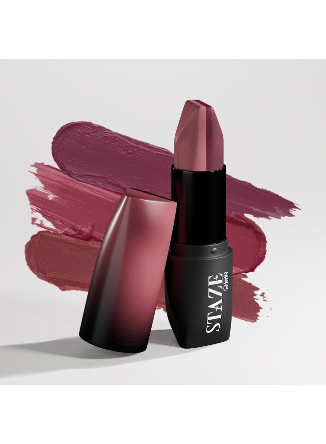Staze 9to9 3 in 1 Lipstick | 3 Unique Shades in 1 | 12 HRS Long Lasting, Transferproof | Non-drying Formula with Intense Color Payoff | 05 Truffle Blush | 3.8 g - Image 1